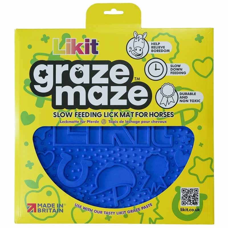 Slikkematte Graze Maze Lick Mat Nivå 1 Blå
