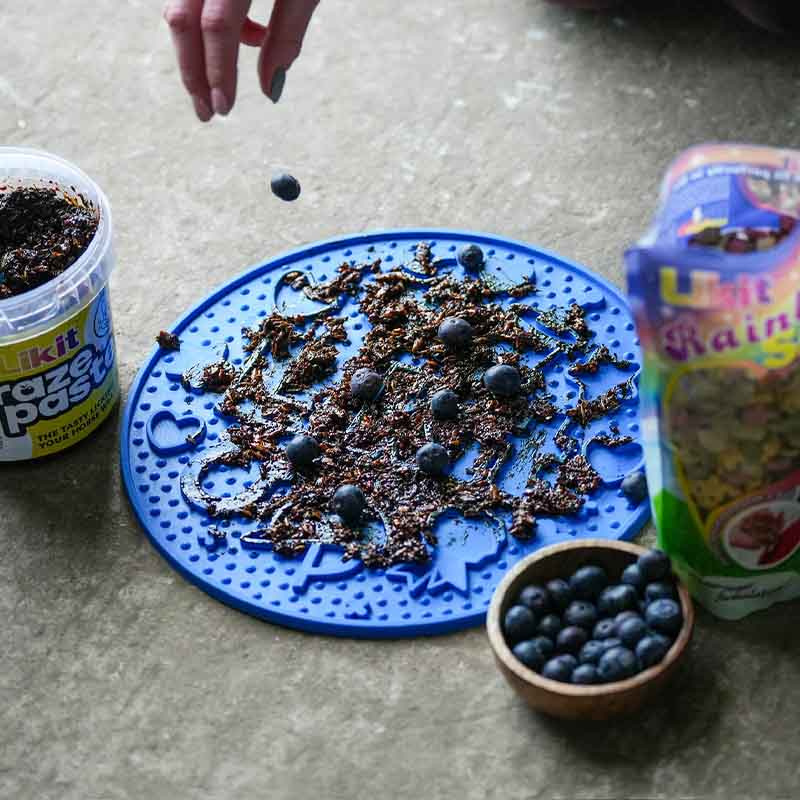 Slikkematte Graze Maze Lick Mat Nivå 1 Blå