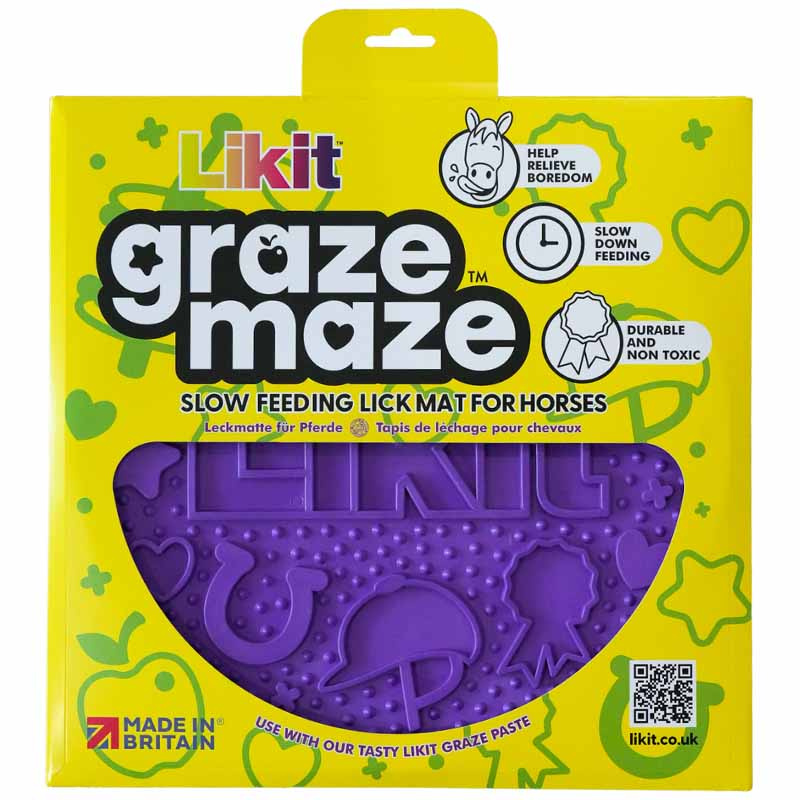 Slikkematte Graze Maze Lick Mat Nivå 1 Lilla