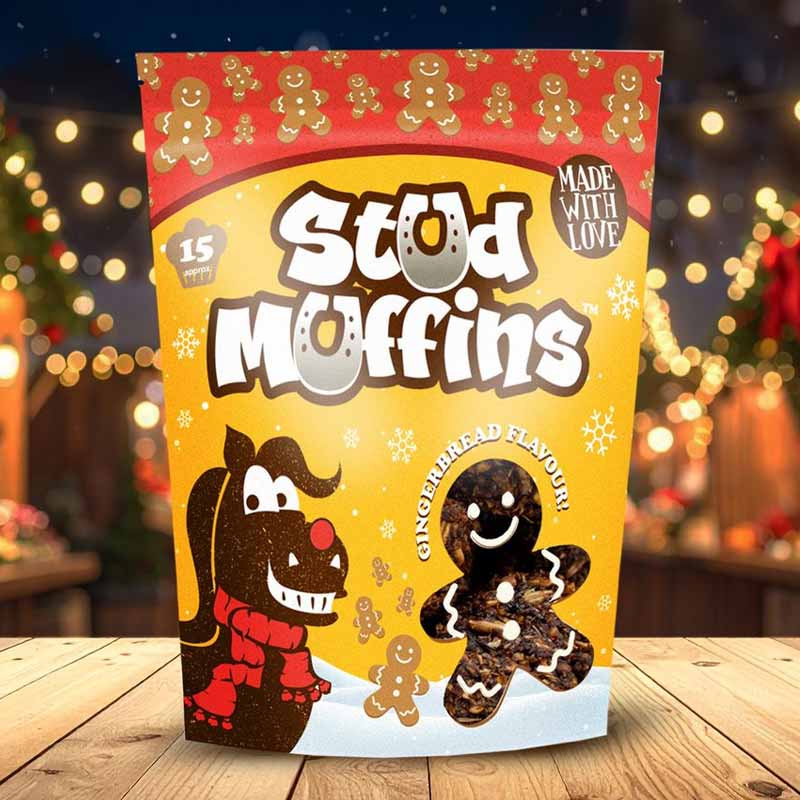 Hestegodteri Stud Muffins Gingerbread 15st