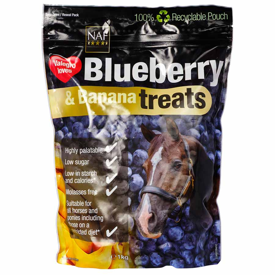 Hestegodis Blueberry & Banana Treats 1kg