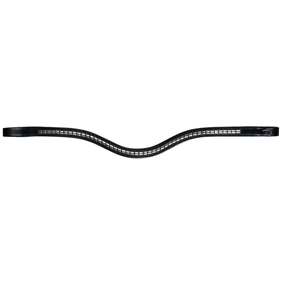 Pannereim V-form Silver Clincher New English Collection Svart