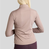 Treningstopp MoMegan Polo Long Sleeve Pearl Grey Treningstopp MoMegan Polo Long Sleeve Pearl Grey