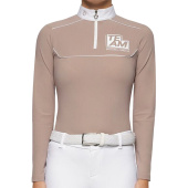 Konkurransetopp Jr Team Daytona Jersey Zip Polo Beige Konkurransetopp Jr Team Daytona Jersey Zip Polo Beige