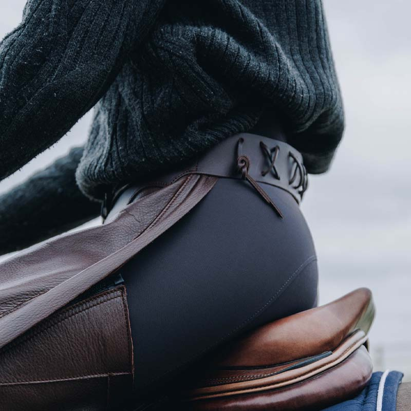 Lange Chaps Leather Brun