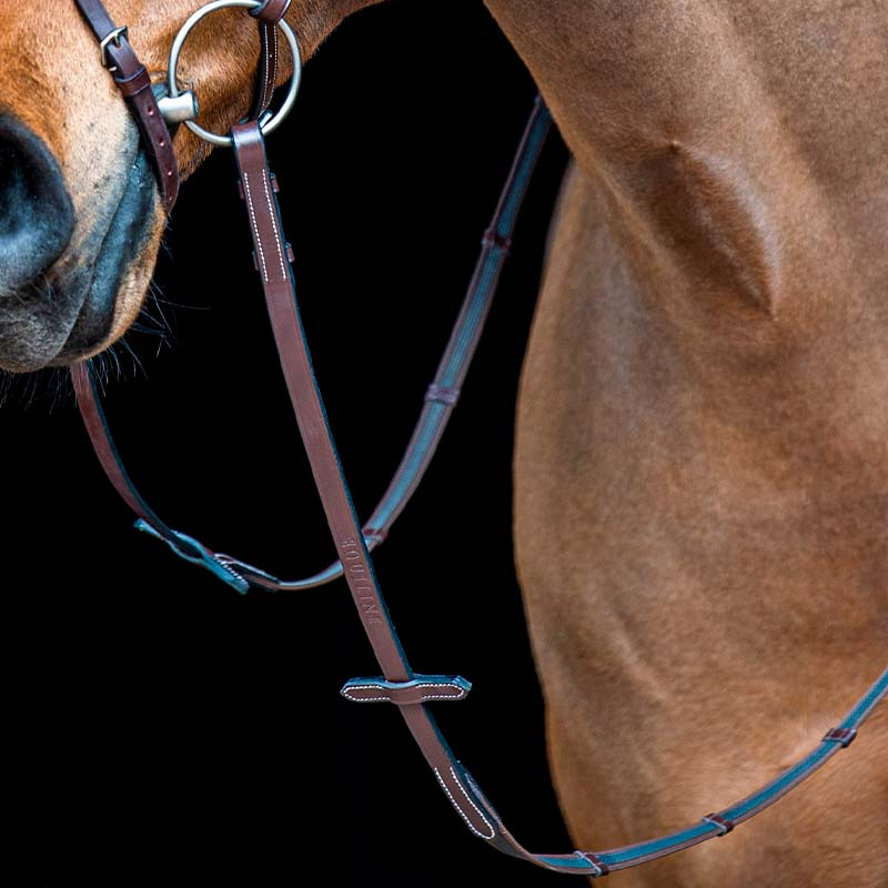 Tøyler Anti-Slip Lær/Gummi Brun