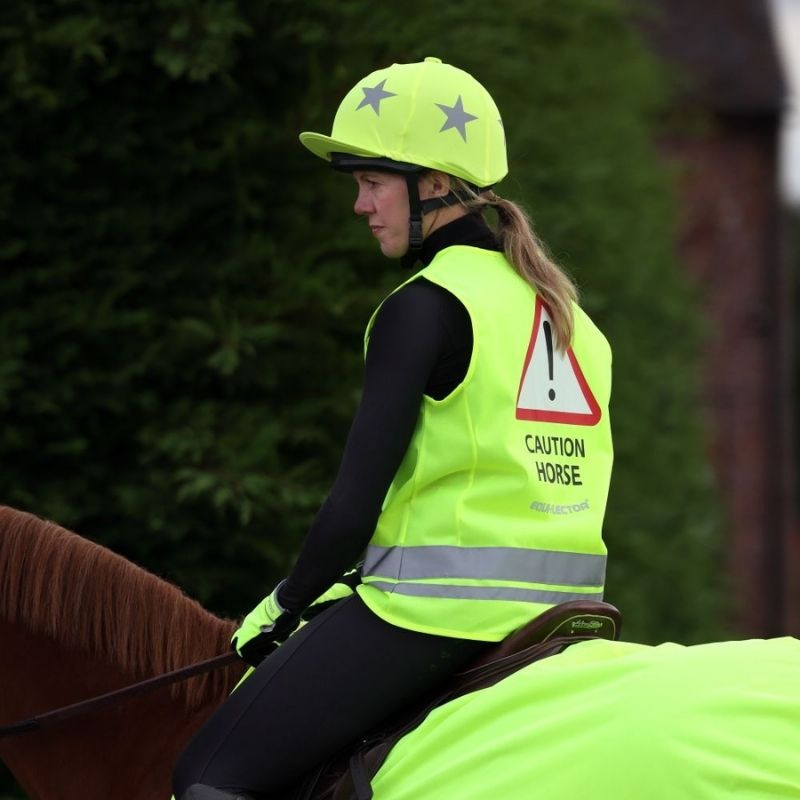 Refleksvest Caution Horse Gul