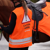 Refleksvest Barn/Junior Caution Horse Oransje Refleksvest Barn/Junior Caution Horse Oransje