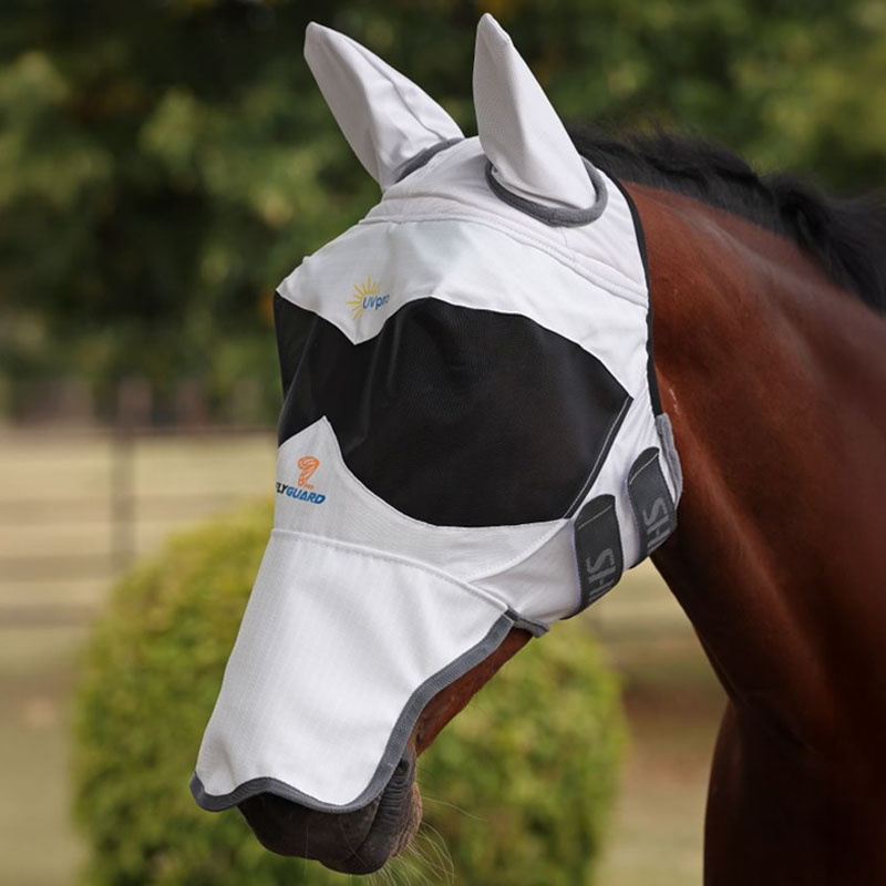Fluemaske Sun Shade with Ears & Nose Hvit