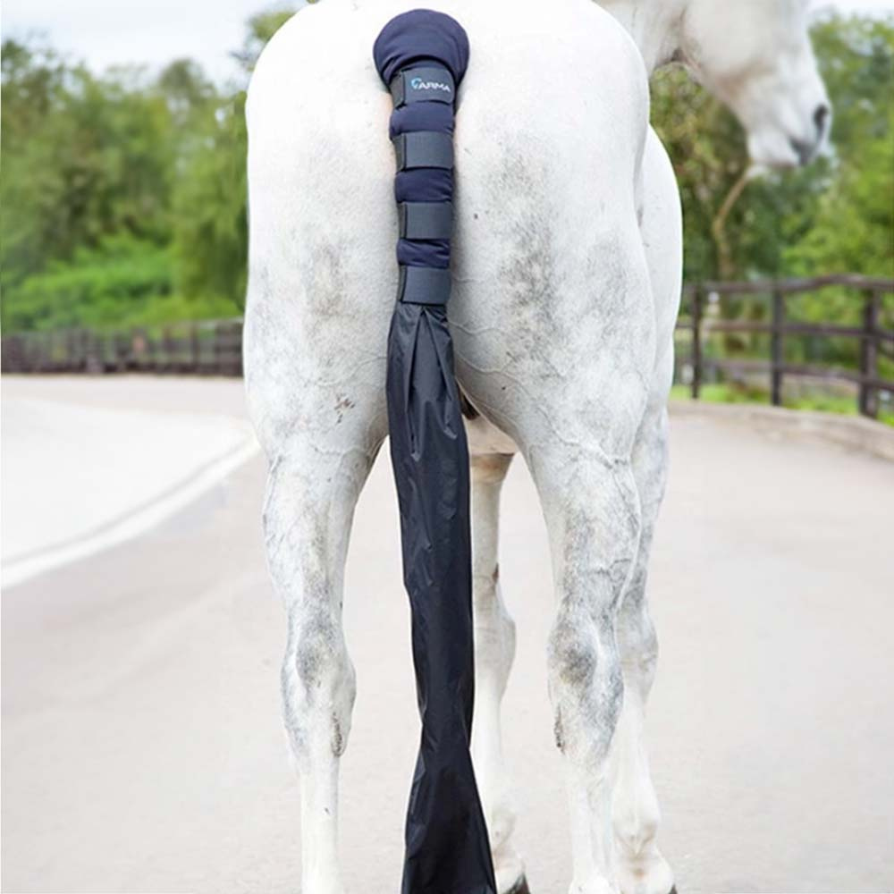 Halebeskytter med pose Marineblå