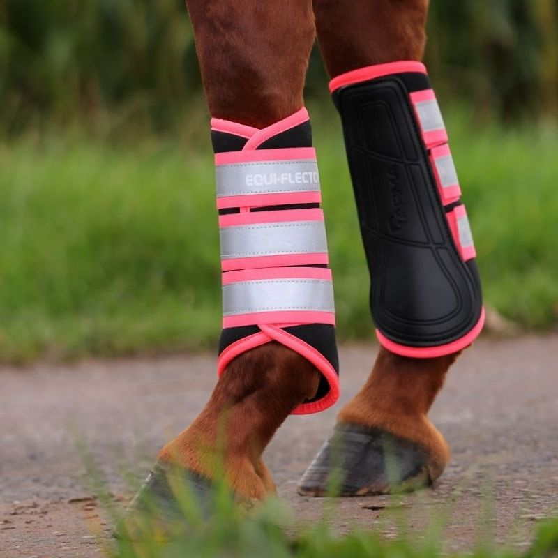 Refleksbelegg NX-MAX Neoprene Equi-Flector Svart/Rosa