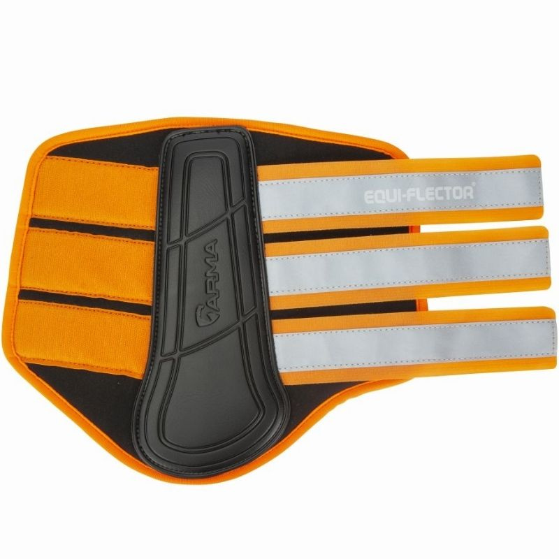 Refleksbelegg NX-MAX Neoprene Equi-Flector Svart/Oransje