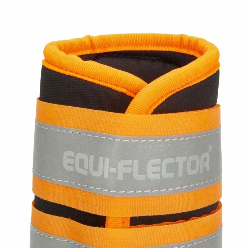 Refleksbelegg NX-MAX Neoprene Equi-Flector Svart/Oransje