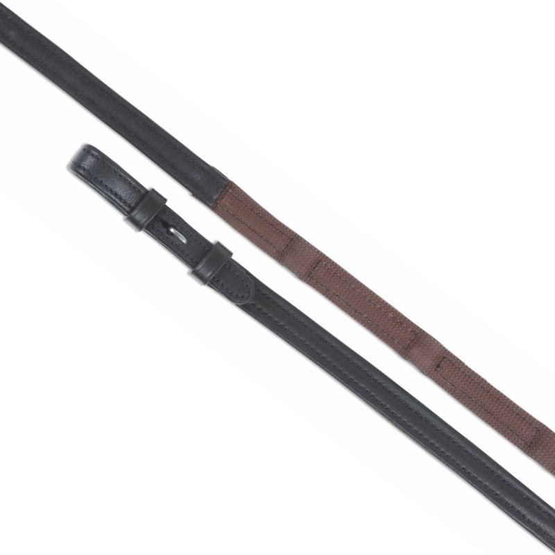 Gummi/Lærtøyler Gara Dressage Brun