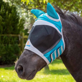 Fluemaske Fine Mesh med ører Teal/Grå Fluemaske Fine Mesh med ører Teal/Grå