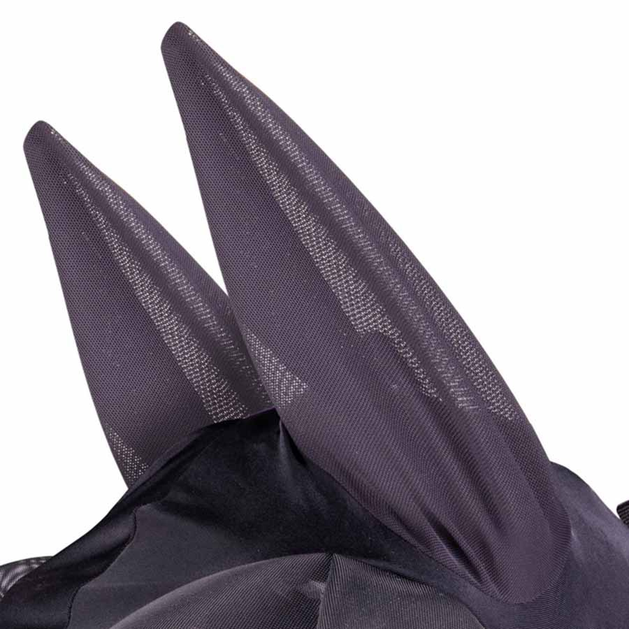 Fluemaske Stretch med ører & nese Svart