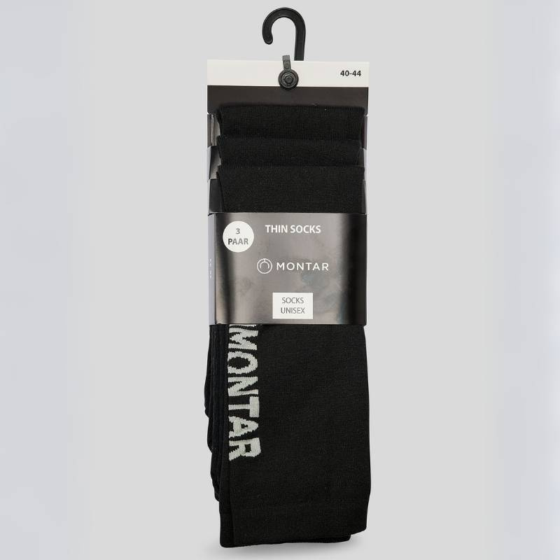 Ridesokker Nylon 3-pk Svart
