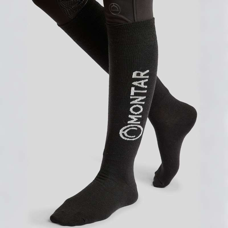 Ridesokker Wool Svart