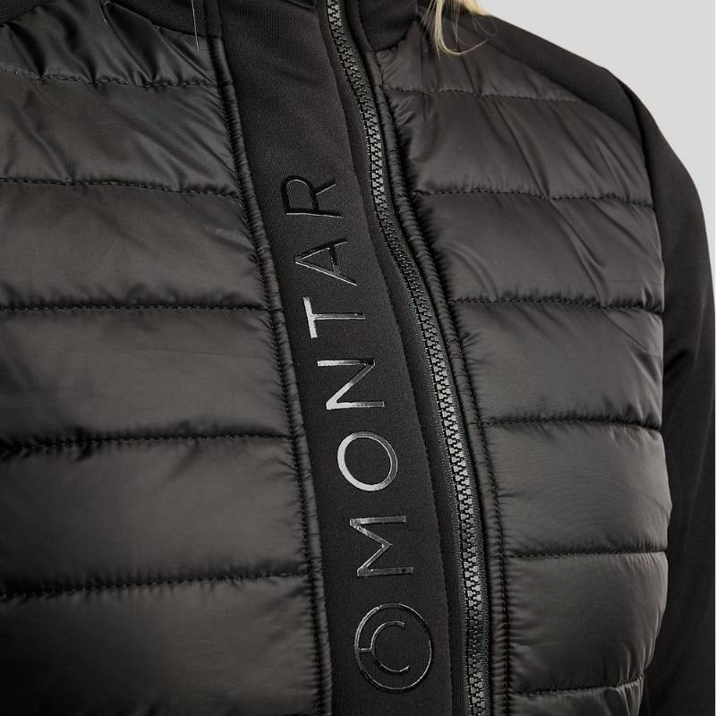 Ridekåpe Emma Long Softshell Hybrid Svart