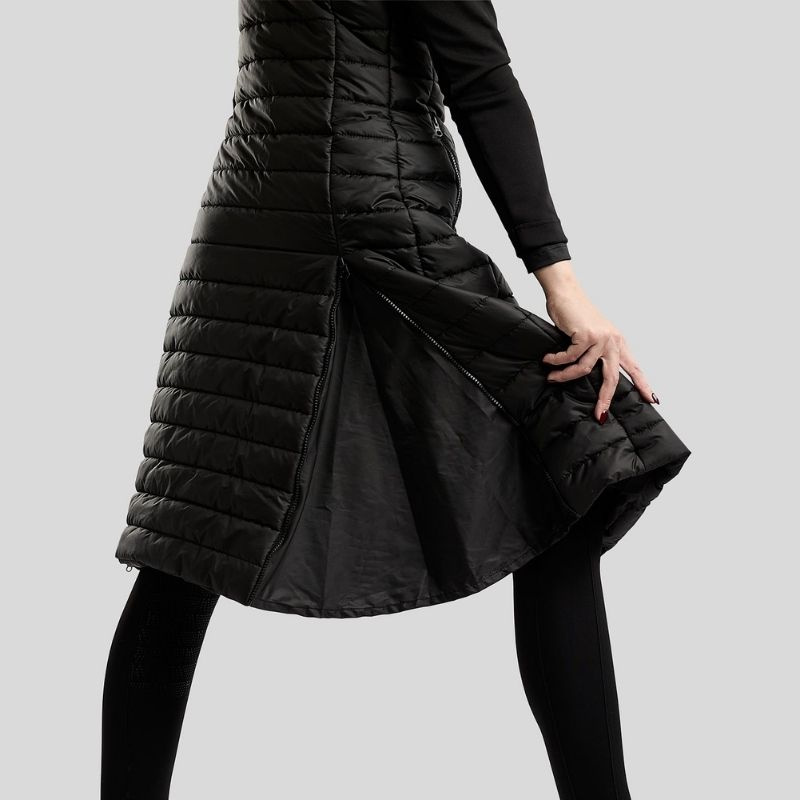 Ridekåpe Emma Long Softshell Hybrid Svart