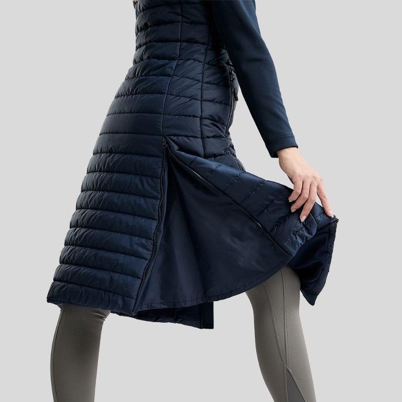 Ridekåpe Emma Long Softshell Hybrid Marineblå