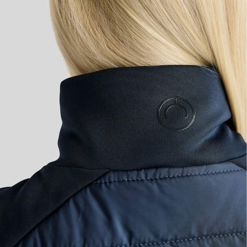 Ridekåpe Emma Long Softshell Hybrid Marineblå