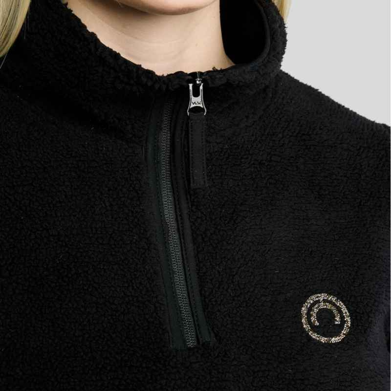 Teddyfleece MoEbba Q-Zip Svart