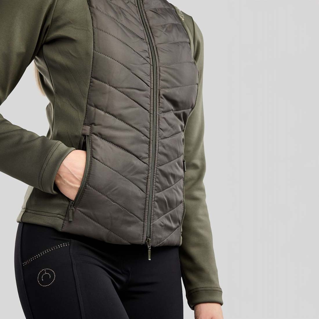 Hybridjakke MoEverline Crystals Forest Green