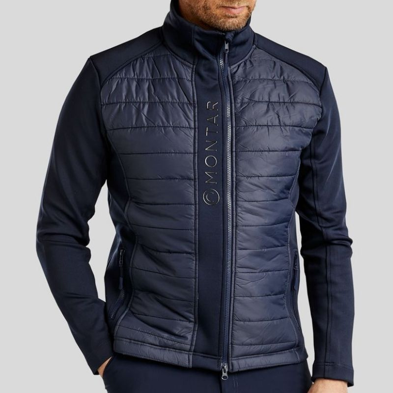 Hybridjakke Herre Emanuel Softshell Marineblå
