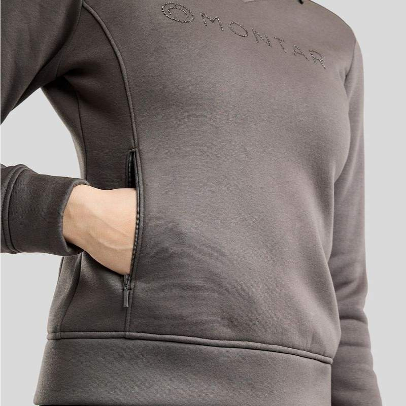 Sweatshirt MoNaja Gun Metal Crystals Grå