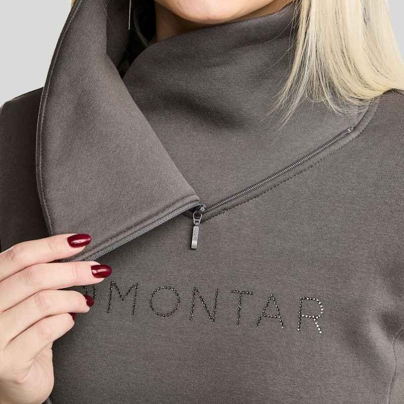 Sweatshirt MoNaja Gun Metal Crystals Grå