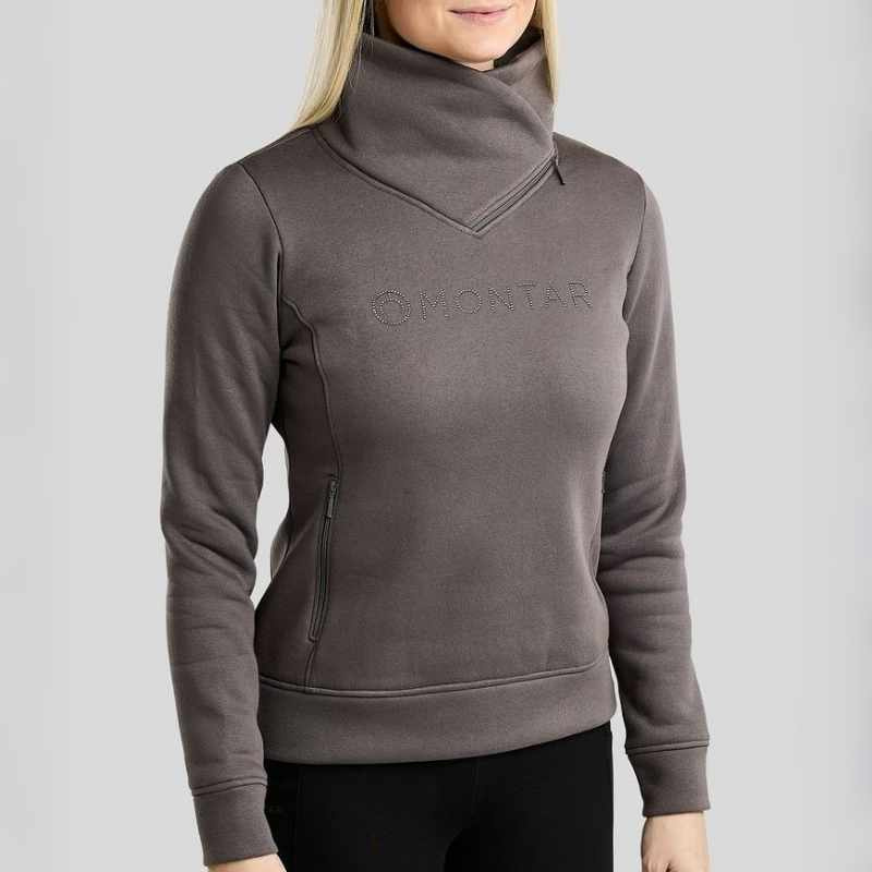 Sweatshirt MoNaja Gun Metal Crystals Grå
