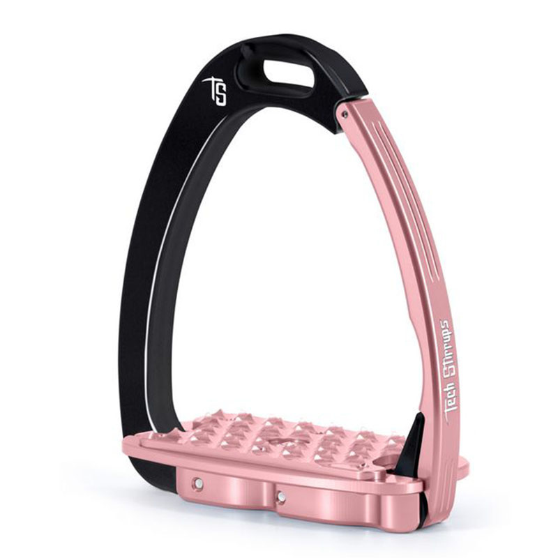 Stigbøyler Venice Sloped EVO Svart/Rosa