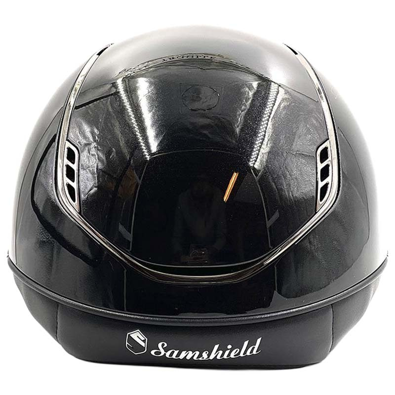 Ridehjelm Miss Shield 2.0 Glossy Crystal Blazon Svart