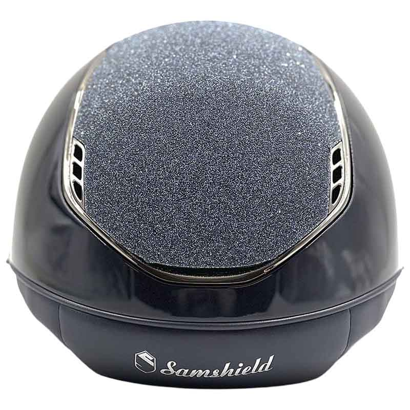 Ridehjelm Miss Shield 2.0 Glossy Crystal Fabric Marineblå