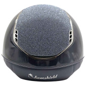 Ridehjelm Miss Shield 2.0 Glossy Crystal Fabric Marineblå Ridehjelm Miss Shield 2.0 Glossy Crystal Fabric Marineblå