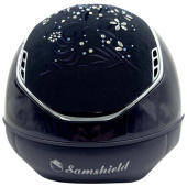 Ridehjelm Miss Shield 2.0 Glossy Flower Swarovski Jewelry Chrome Marineblå Ridehjelm Miss Shield 2.0 Glossy Flower Swarovski Jewelry Chrome Marineblå