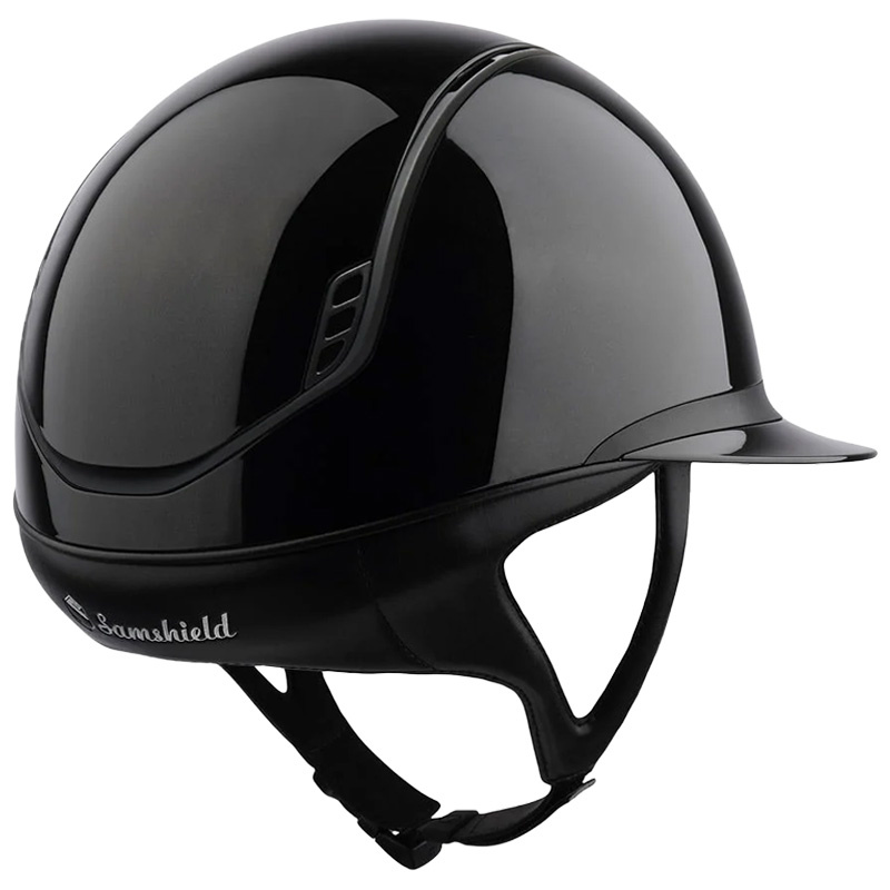 Ridehjelm Miss Shield 2.0 Glossy Matt Trim Blazon Svart