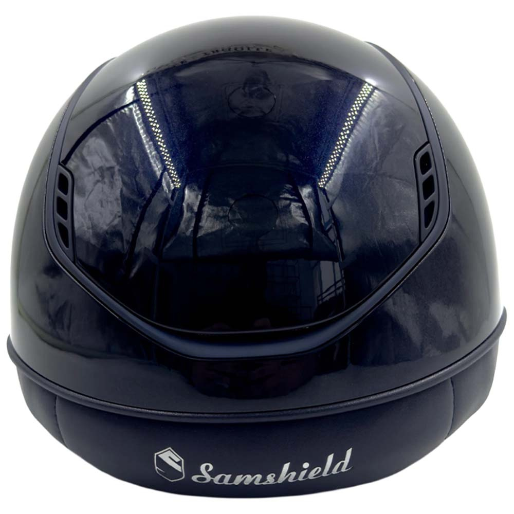Ridehjelm Miss Shield 2.0 Glossy Matt Trim Blazon Marineblå