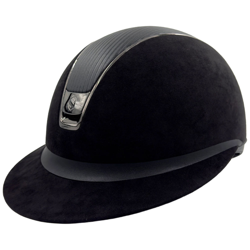 Ridehjelm Miss Shield 2.0 Alcantara Leather Svart
