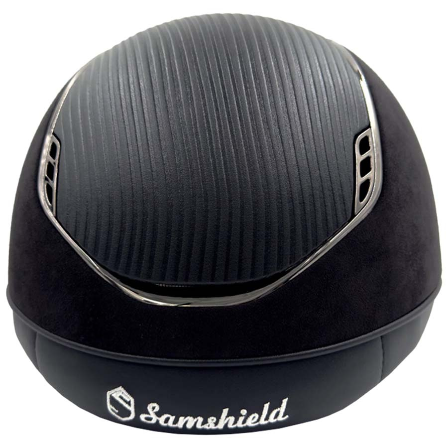 Ridehjelm Miss Shield 2.0 Alcantara Leather Svart