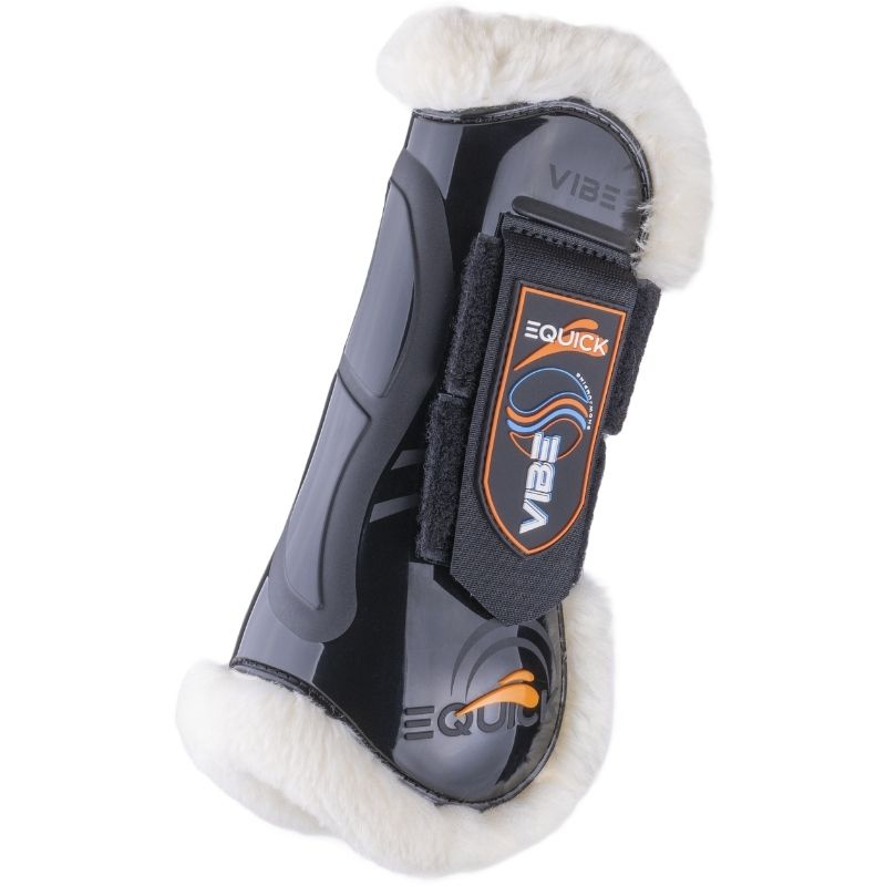Senebelegg Vibe Velcro Fluffy Svart