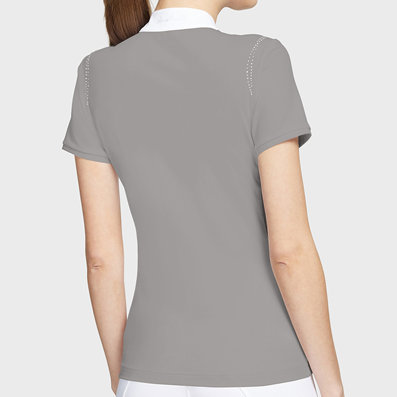 Konkurransetopp Leia Crystal SS Lysegrå