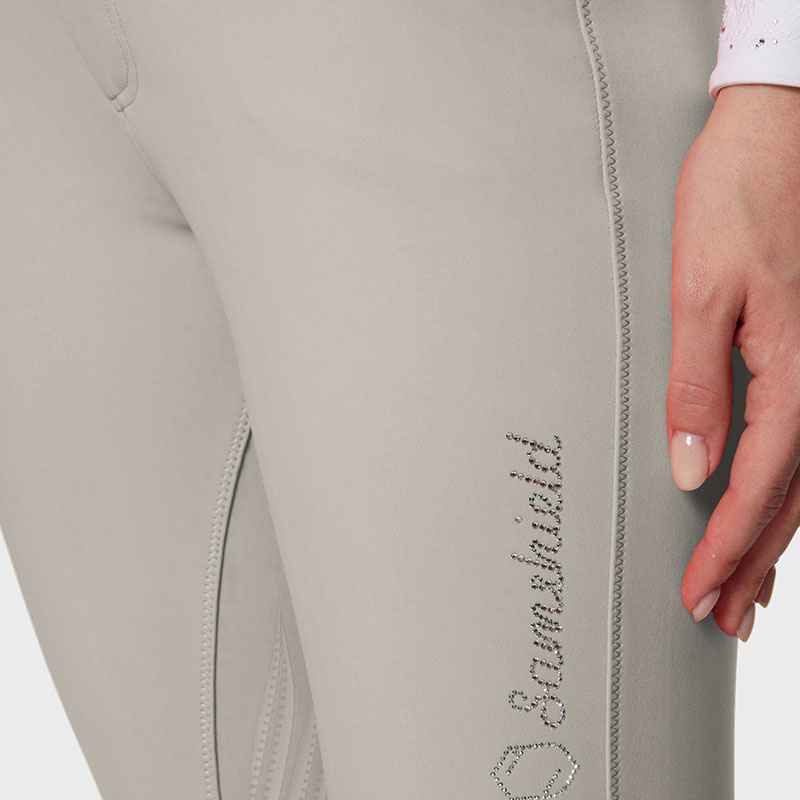 Ridebukse Adele Knee Grip Beige