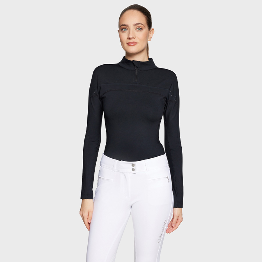 Funksjonstrøye Amber 1/2 Zip Svart