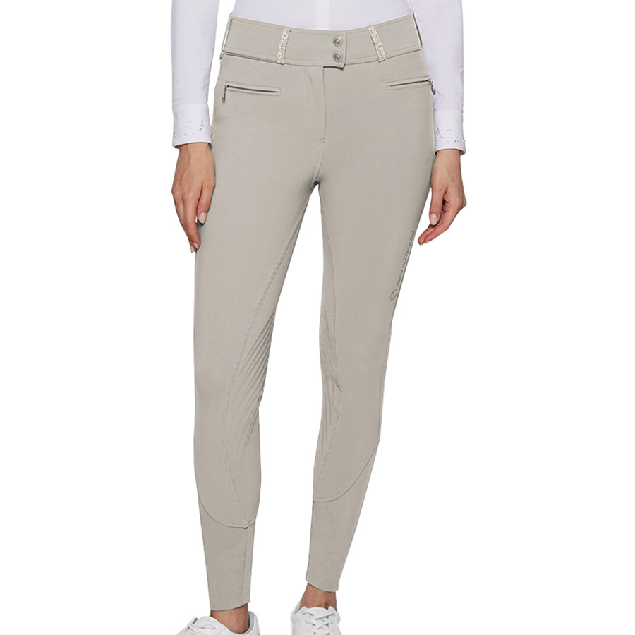 Ridebukse Claranova Full Grip Beige