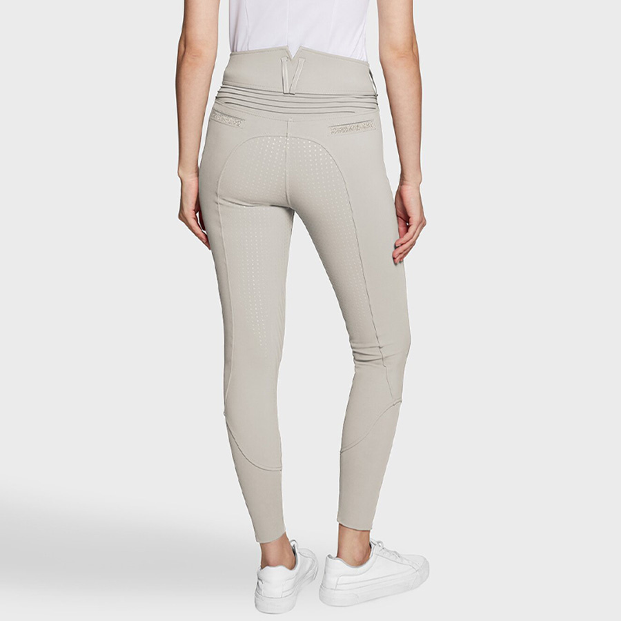 Ridebukse Claranova Full Grip Beige