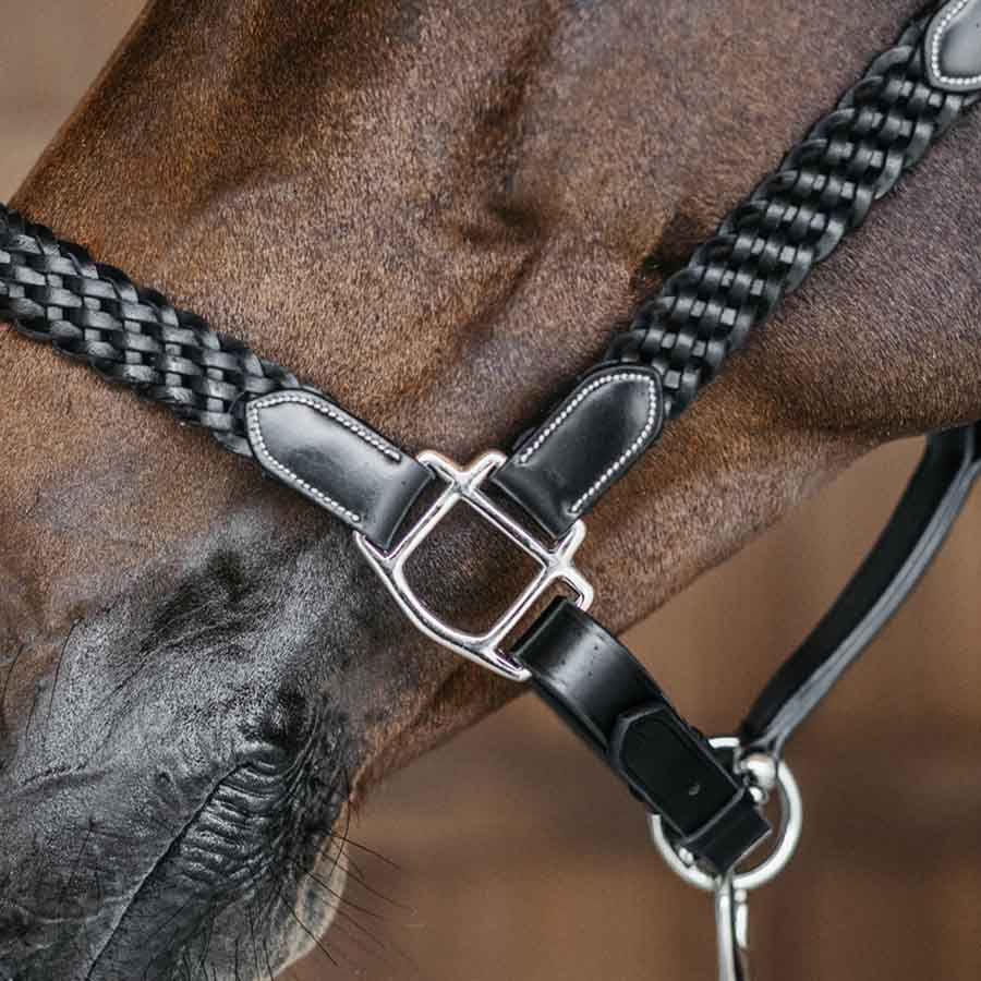 Lærgrime Plaited WBD Svart