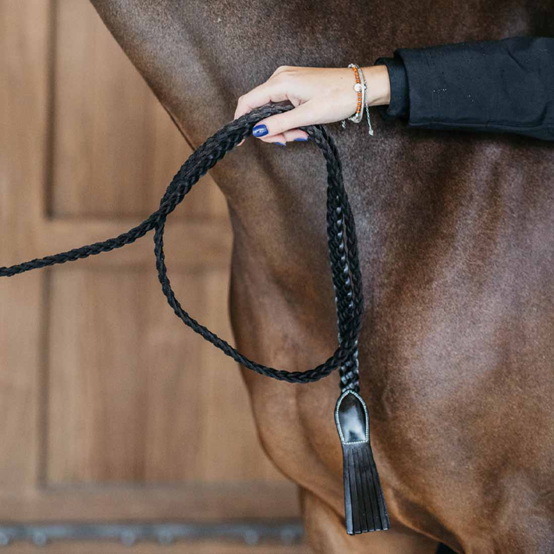 Lærleietau Plaited WBD Svart